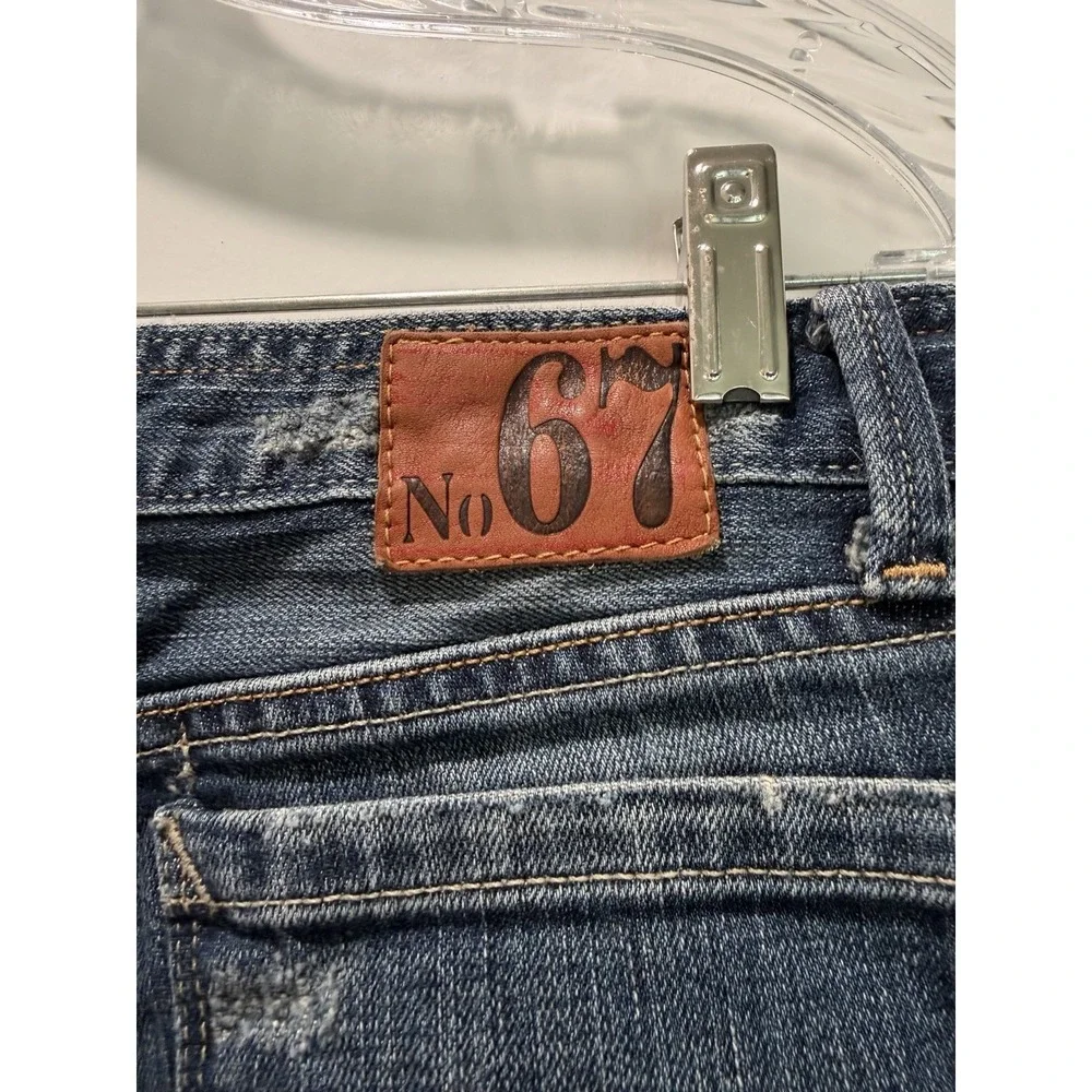 Polo Ralph Lauren Vintage 67 Blake Jeans Women's 28 Stretch Cuff Y2K Distressed - Picture 3 of 9